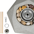 Modern Black Tabletop Fire Bowl（no alcohol） – 29x25x12.5cm Portable Ethanol Fire Pit