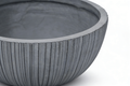 Heart Soars Textured Bowl Planters Set, Gray, Magnesium Oxide Material, 3 Pack, 11.4", 14.4", 16.9" Diameter