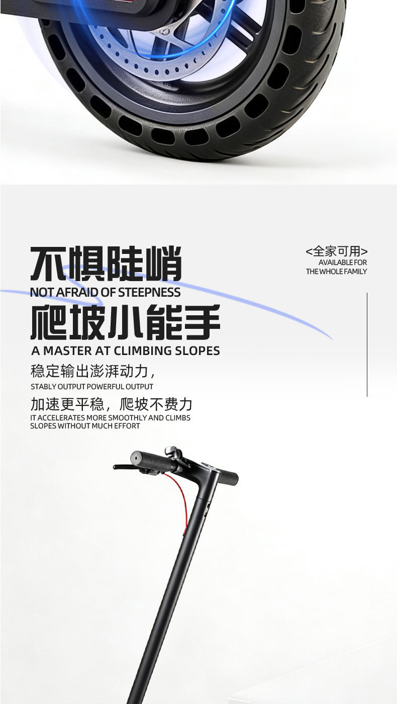 Electric Scooter, Portable Folding Commuter Scooter for Adults and Students, Urban City Riding