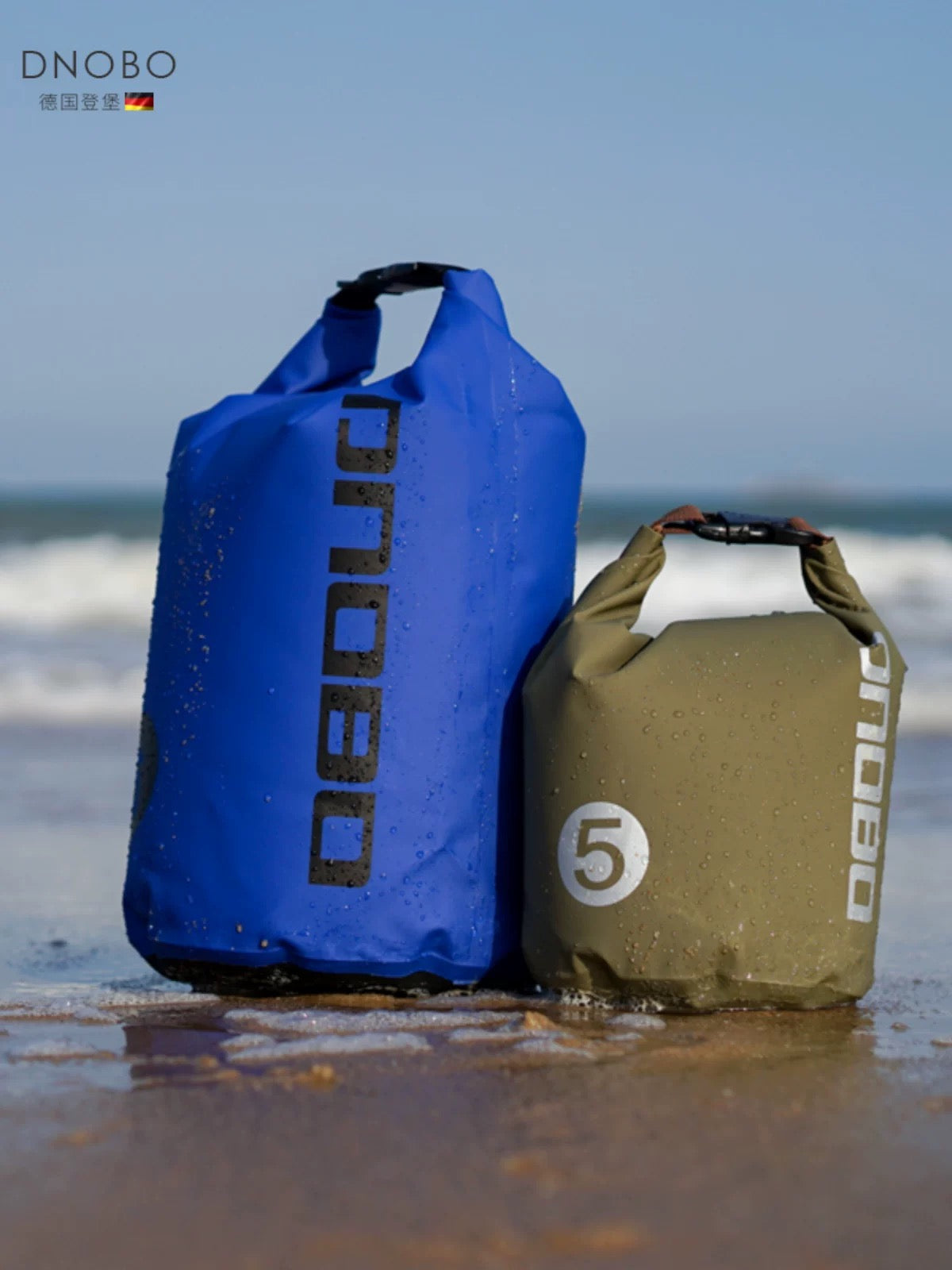 Outdoor Portable Folding Waterproof Dry Bag, 5L and 15L, for Swimming, Drifting, Gym, Sports Storage