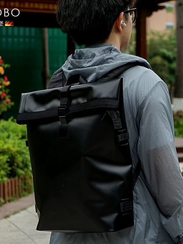 Waterproof 16L Backpack, Simple & Stylish, for Outdoor & Daily Commute, Wear-resistant & Dirt-resistant, Foldable Flap Backpack