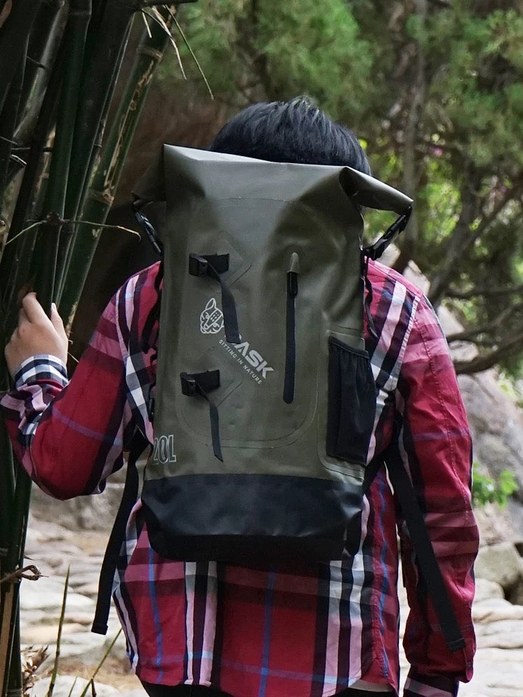 Waterproof Dry Bag Backpack, 20L Large Capacity Roll-Top, for Surfing, Rafting, Kayaking, Swimming, Outdoor Water Sports