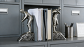 Heart Soars Golfer Sculpture Bookends, Bronze Finish, Decorative Figurine Set, 9.5x8x26.5 CM, Sports Theme Home Decor