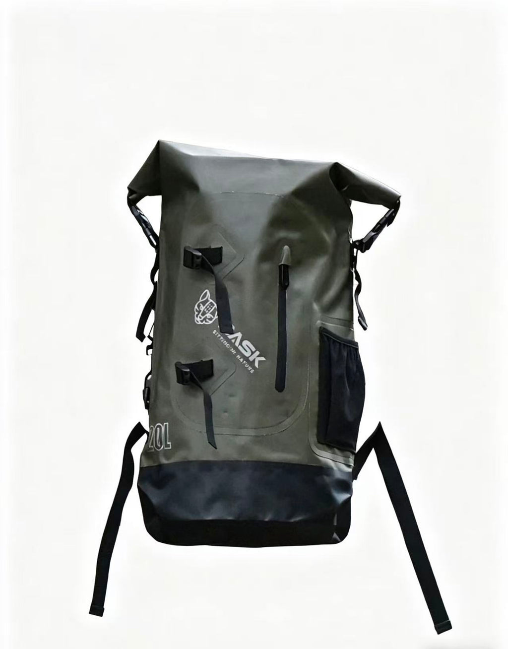 Waterproof Dry Bag Backpack, 20L Large Capacity Roll-Top, for Surfing, Rafting, Kayaking, Swimming, Outdoor Water Sports