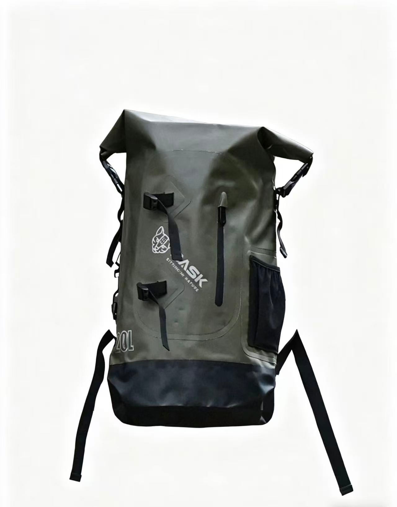 Waterproof Dry Bag Backpack, 20L Large Capacity Roll-Top, for Surfing, Rafting, Kayaking, Swimming, Outdoor Water Sports