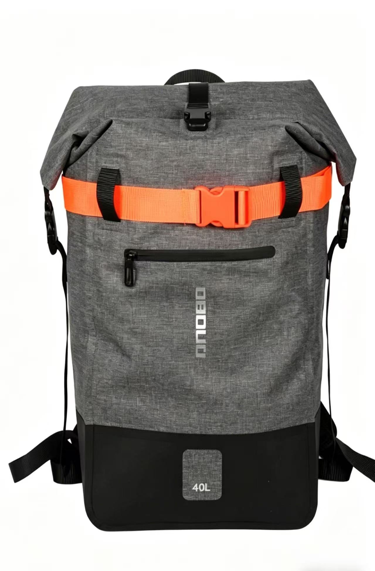 Outdoor Waterproof Backpack, 40L Large Capacity, Hiking Cycling Travel Daypack, Double Shoulder Bag for Men