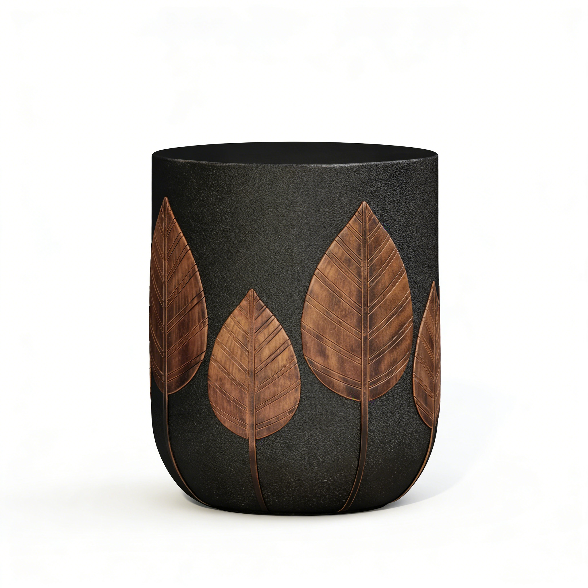 Heart Soars Evart Round Metal Outdoor Side Table, 15.25'' in. W 15.25'' in. D