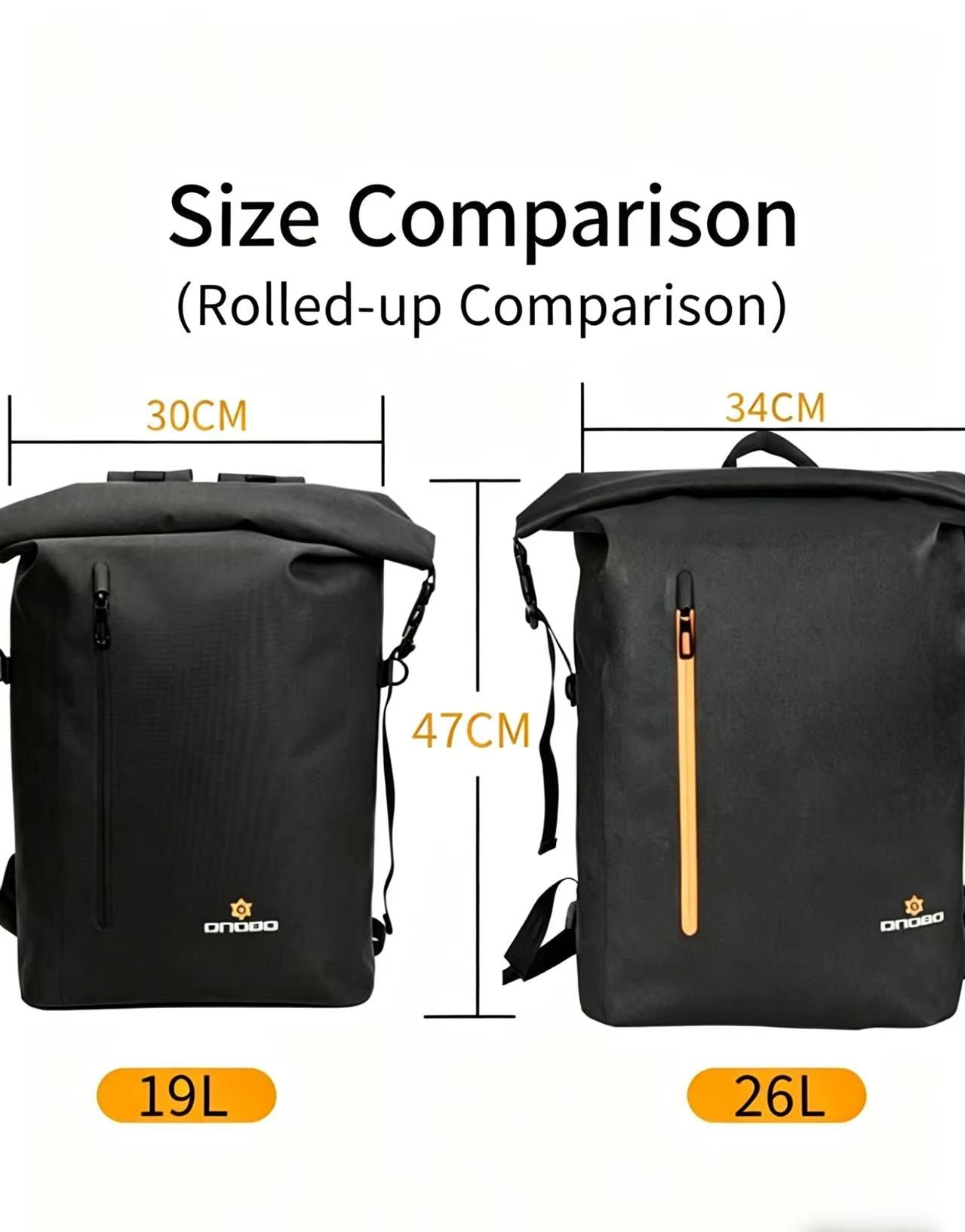 Outdoor Waterproof Backpack, 26L, Lightweight, for Cycling, Hiking, and Travel, Stormproof Design