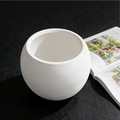 Heart Soars Modern Round Planter Pot, White, Smooth Finish, 17x17x13 Inches, Indoor Outdoor Garden Decor