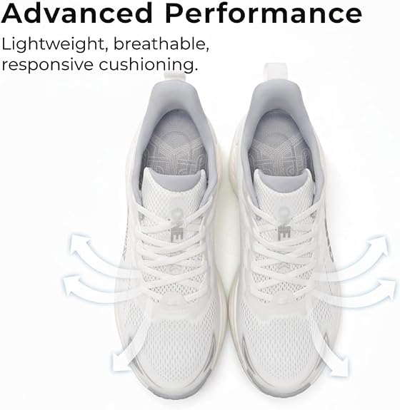 ONEMIX Running Shoes, Non Slip Sneakers for Men,Resistant Work Sneakers, Tennis Walking Road Running Athletic Shoes - Ideal for Food Service, Healthcare & Hospitality