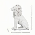 Lion Statue Outdoor Large 23''H Garden Statues MGO Outdoor Statue Guardian Lion Statues Home Decor Garden Decorative Outdoor Sculpture Patio Yard Lawn Decor, White