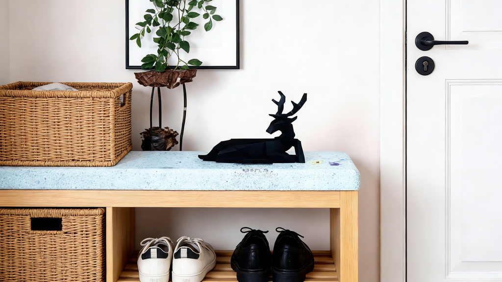 Heart Soars Black Geometric Deer Sculpture, Modern Art Figurine Decor, 26.8 x 8.5 x 25.5 cm