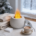 Petite Round Concrete Tabletop Fire Bowl（no alcohol）