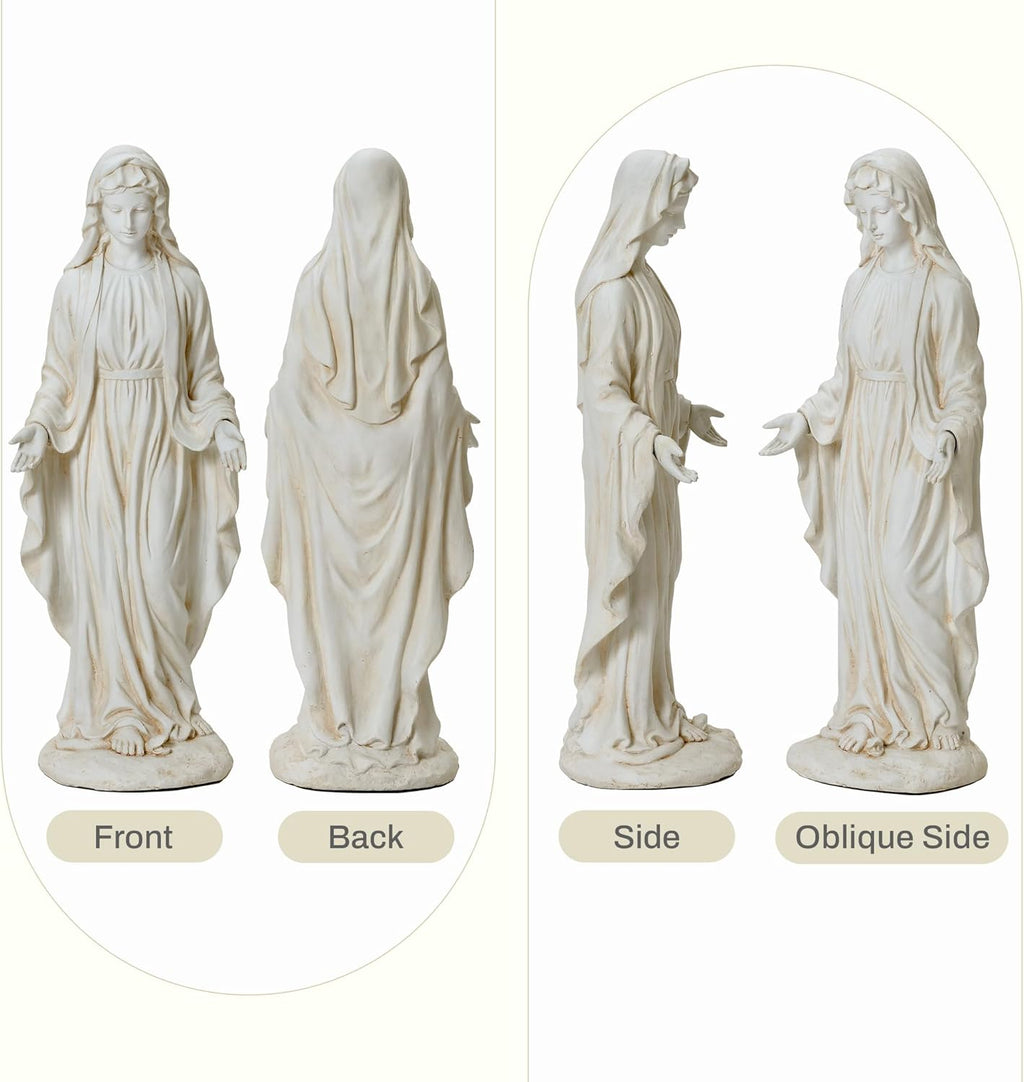 Virgin Mary Statue Outdoor, 30'' Religious Garden Statue, Blessed Mother Outdoor Statue, Virgen De Guadalupe Statues, Large Outdoor Garden Statues, Sculptures Decorations Home Yard Patio