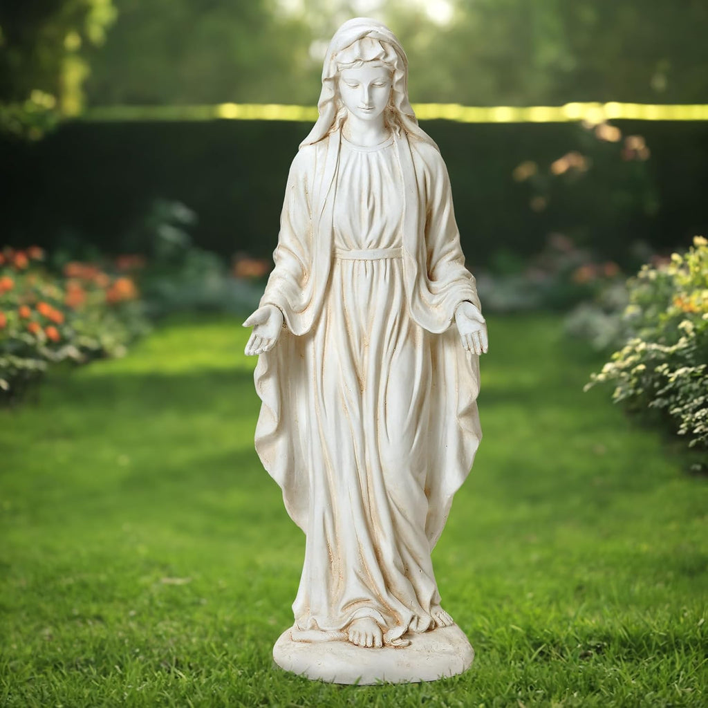 Virgin Mary Statue Outdoor, 30'' Religious Garden Statue, Blessed Mother Outdoor Statue, Virgen De Guadalupe Statues, Large Outdoor Garden Statues, Sculptures Decorations Home Yard Patio