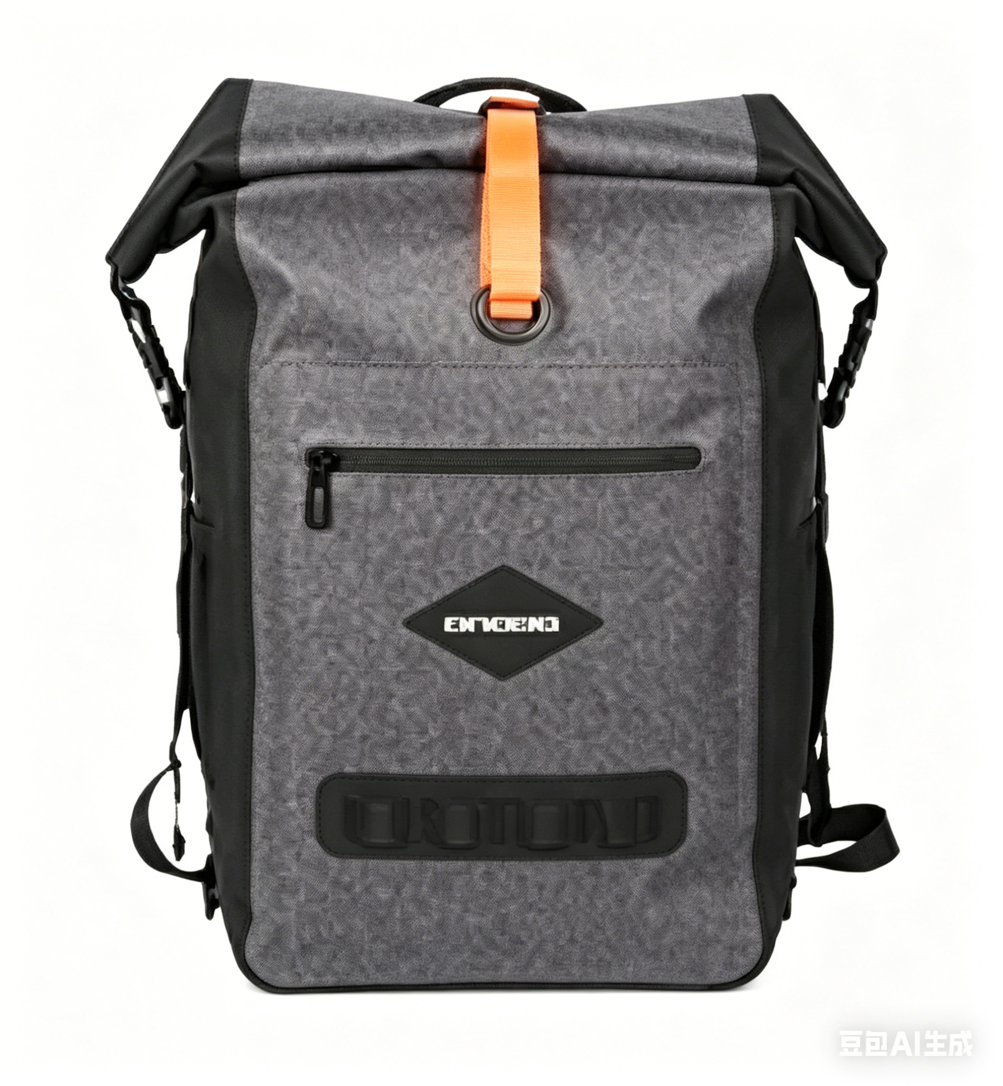 Outdoor Waterproof Backpack, 26L, Lightweight, PVC, Roll-Top Closure, Adjustable Padded Shoulder Straps, for Cycling, Hiking, and Travel