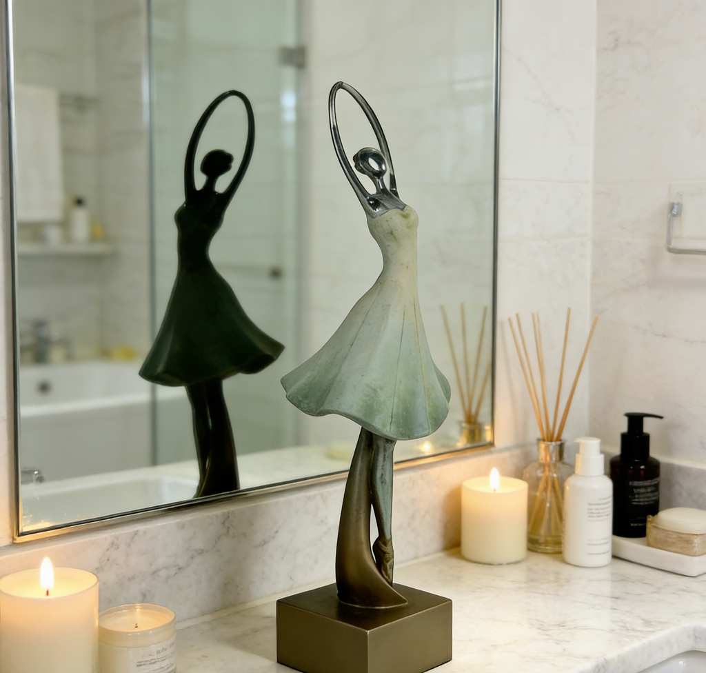 🩰 Elegant Ballerina Sculpture | Modern Art Home Decor Figurine for Living Room & Bedroom