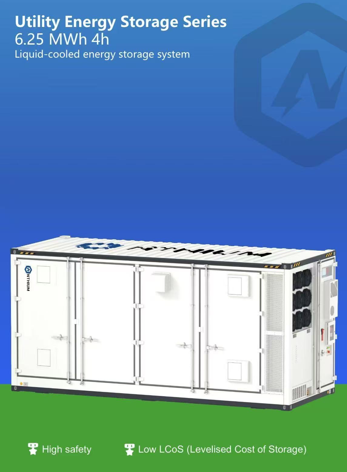 Utility Energy Storage Series 6.25 MWh 4h