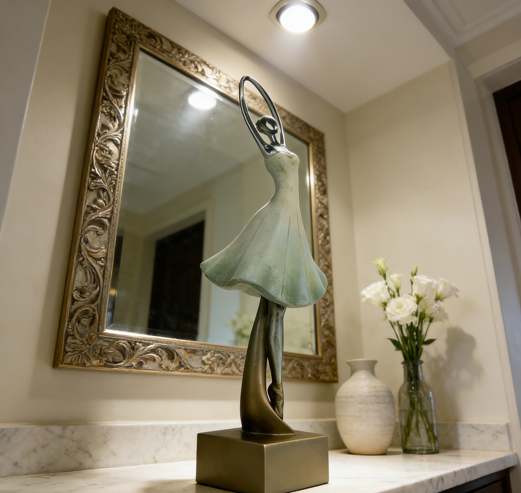 🩰 Elegant Ballerina Sculpture | Modern Art Home Decor Figurine for Living Room & Bedroom